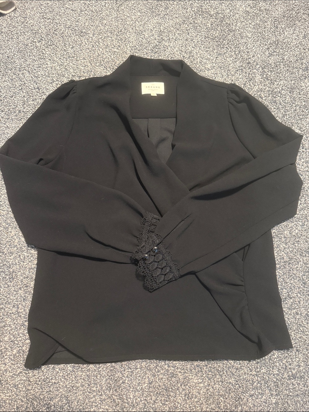 Sezane black blouse size FR38 or US6
